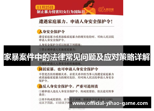 家暴案件中的法律常见问题及应对策略详解